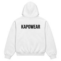 KAPOWEAR SCRIPT HOODIE WHITE